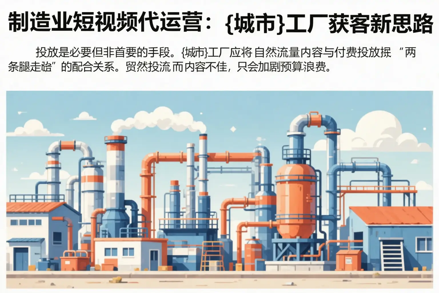 制造业短视频代运营：抚州工厂获客新思路