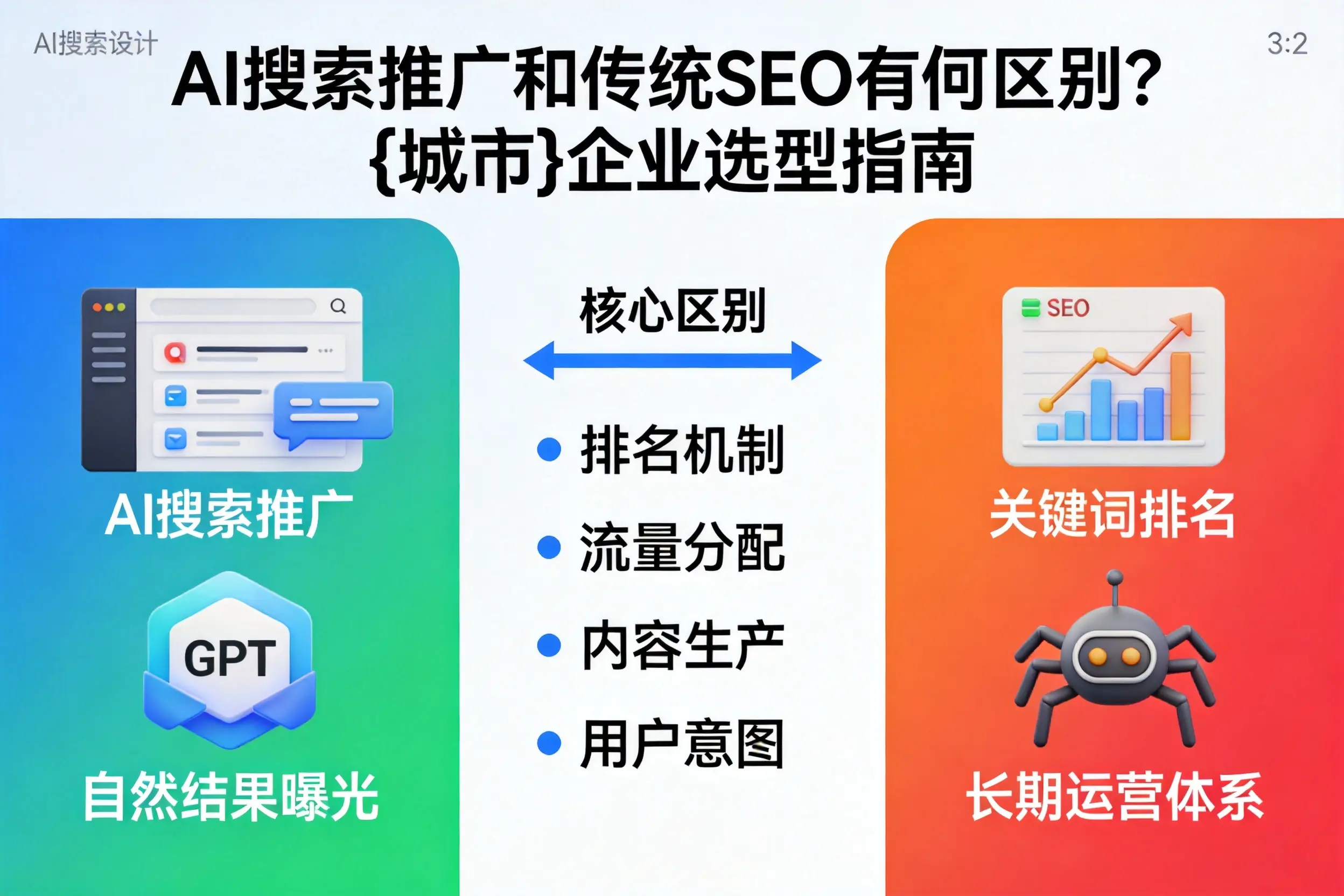 AI搜索推广和传统SEO有何区别？抚州企业选型指南