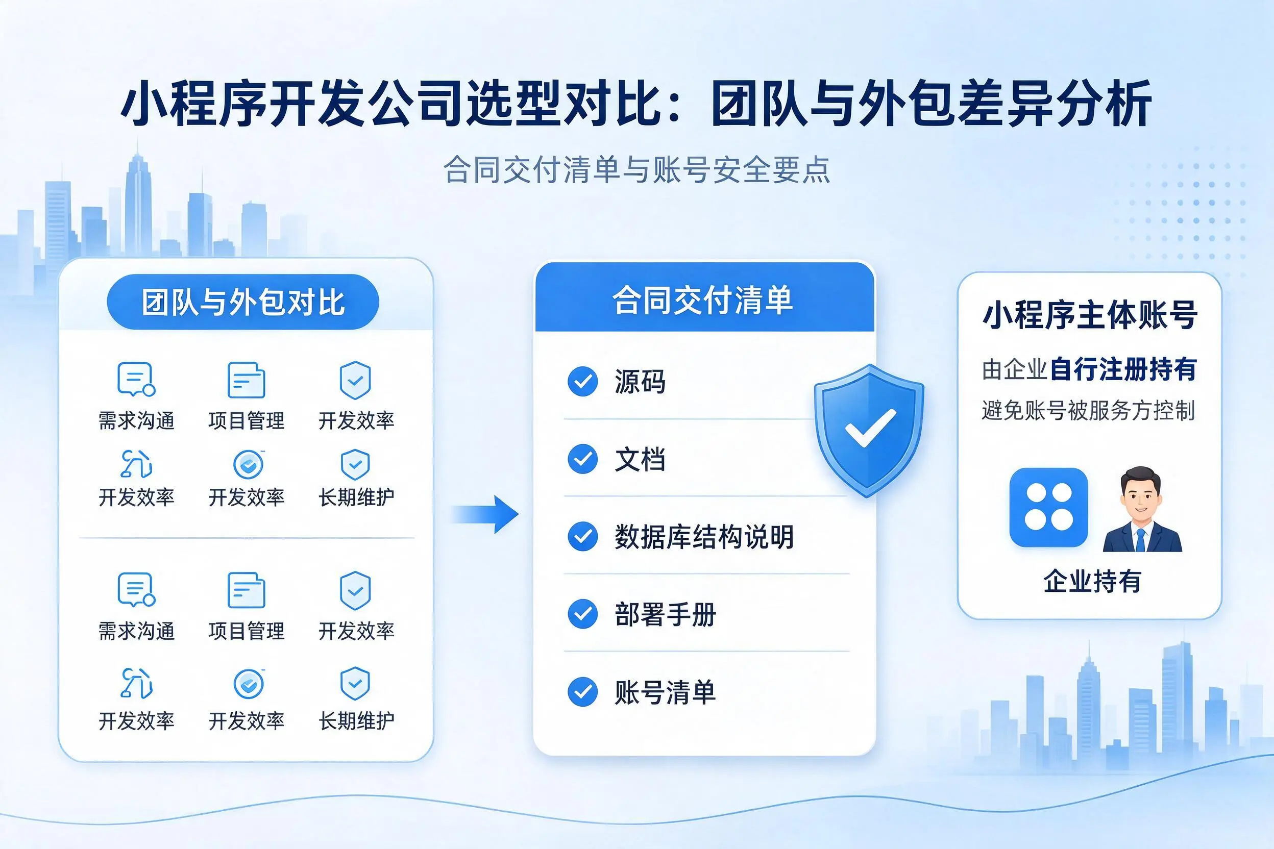 抚州小程序开发公司选型对比:团队与外包差异分析