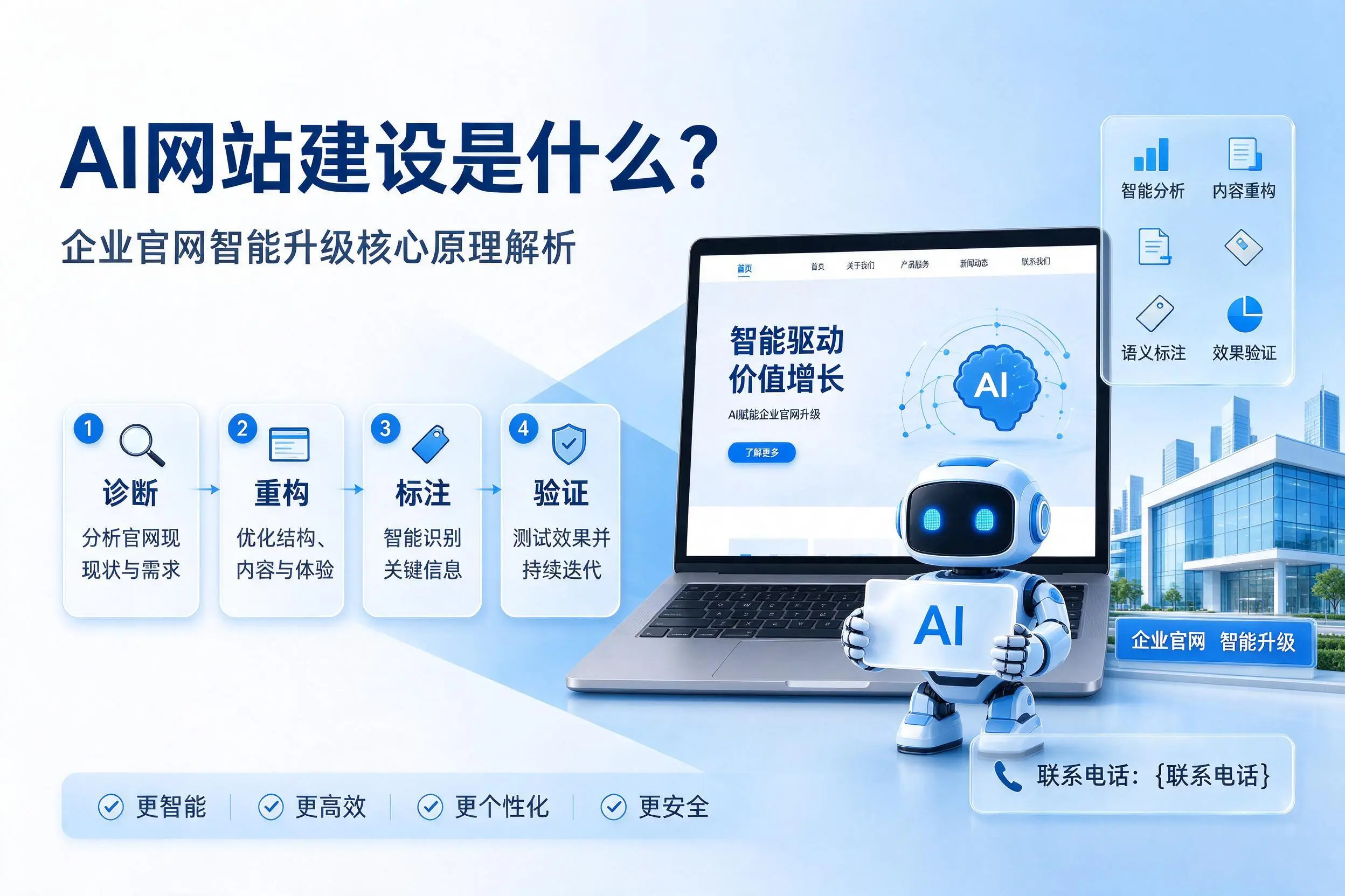 AI网站建设是什么？抚州企业官网智能升级核心原理解析