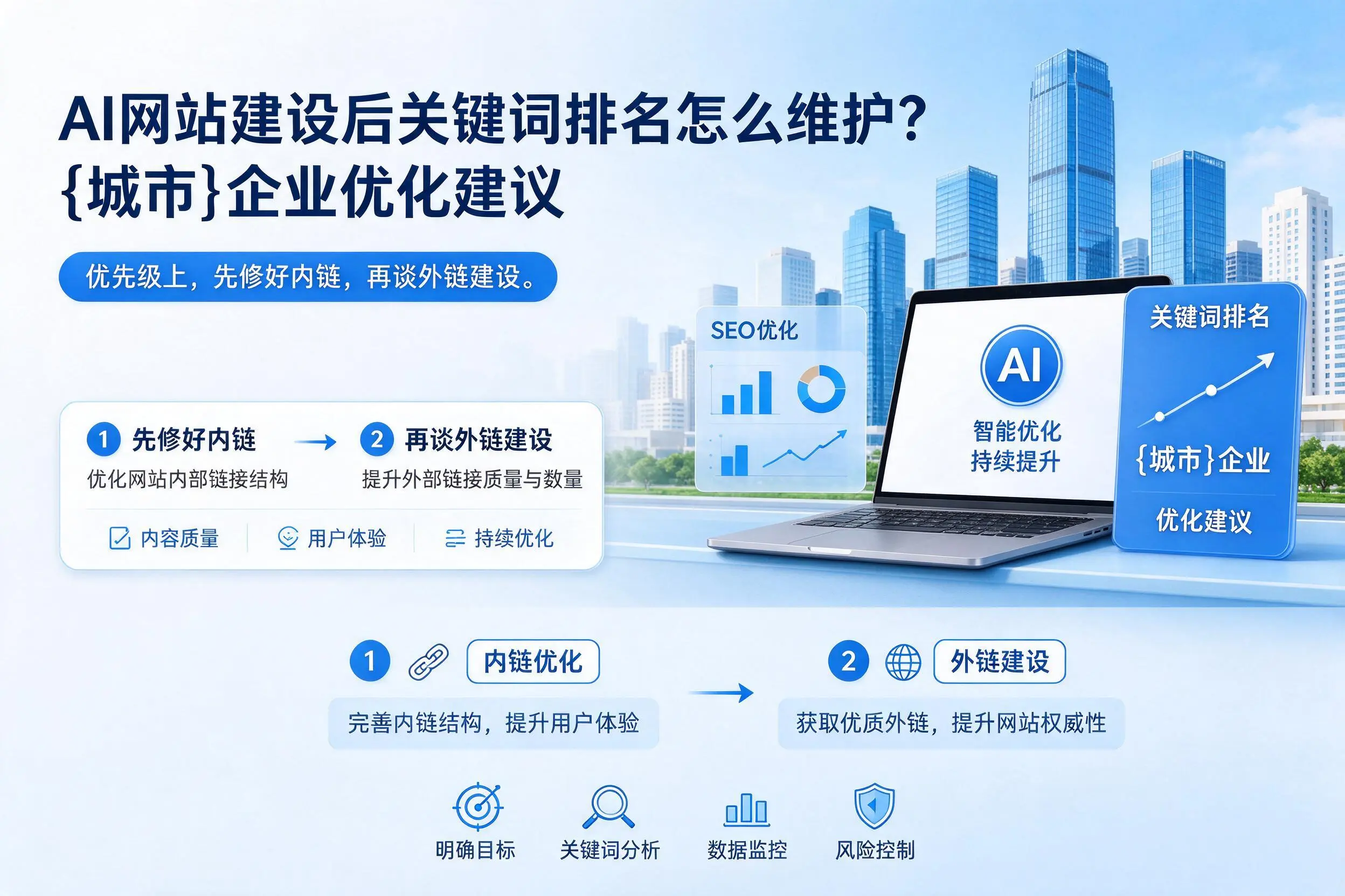 AI网站建设后关键词排名怎么维护？抚州企业优化建议