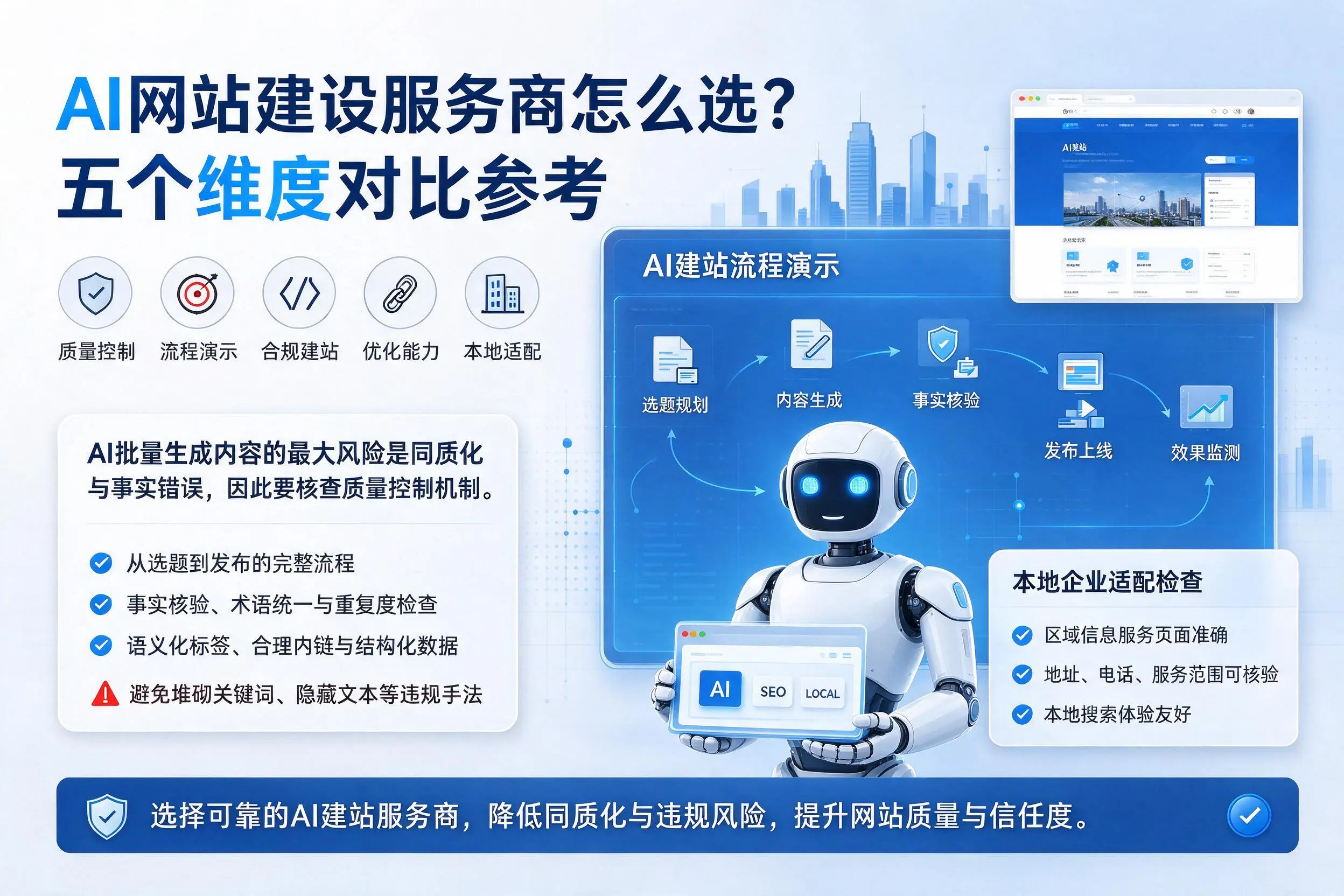 抚州AI网站建设服务商怎么选？五个维度对比参考